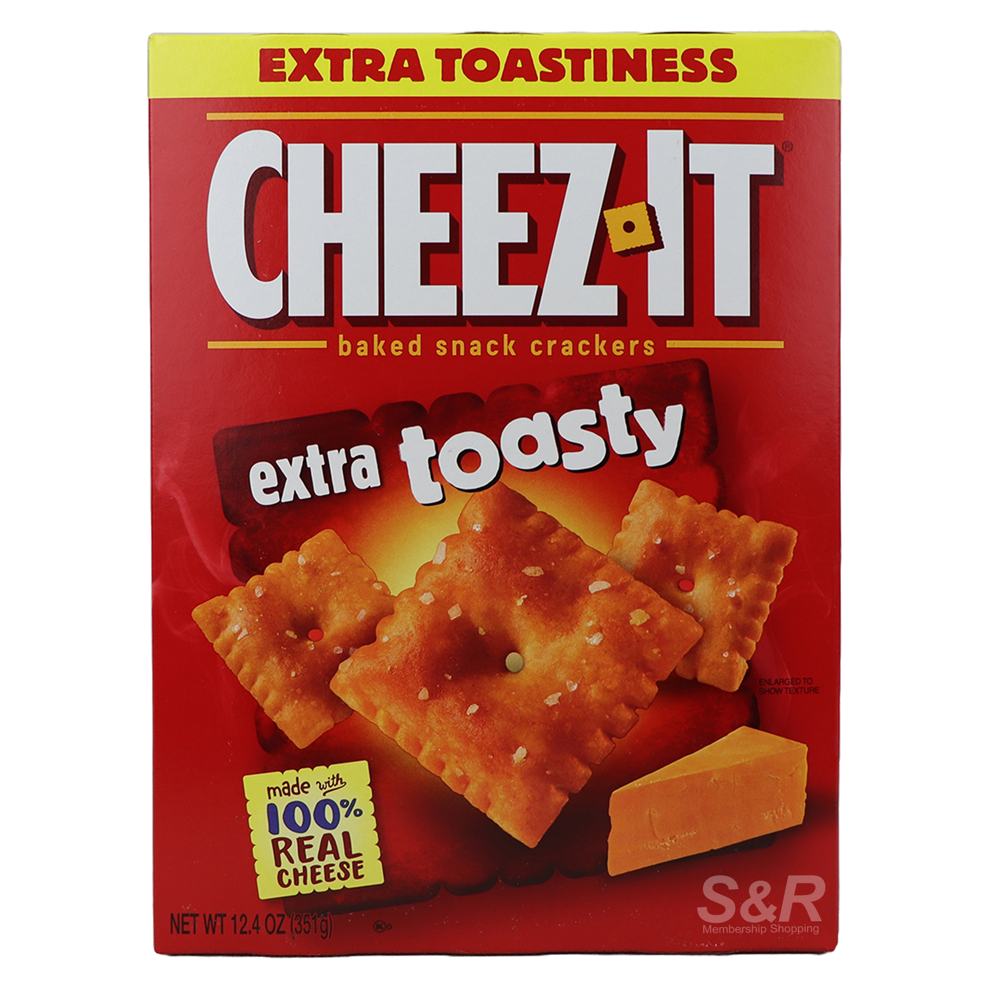 Cheez It Extra Toasted Baked Snack Crackers 351g